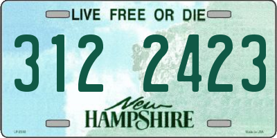 NH license plate 3122423