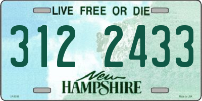 NH license plate 3122433