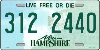 NH license plate 3122440