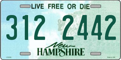 NH license plate 3122442
