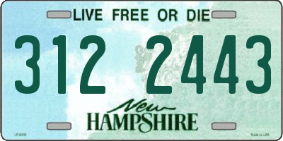 NH license plate 3122443