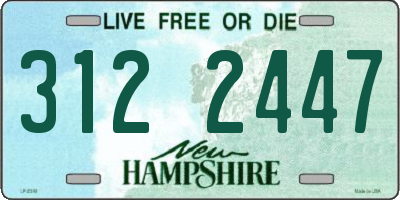 NH license plate 3122447