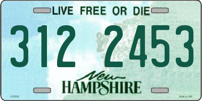 NH license plate 3122453