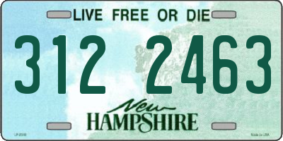 NH license plate 3122463