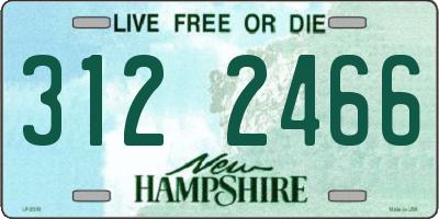 NH license plate 3122466