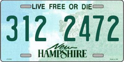 NH license plate 3122472