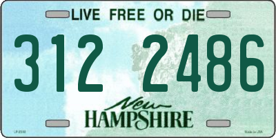 NH license plate 3122486