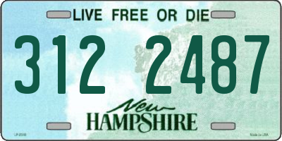 NH license plate 3122487