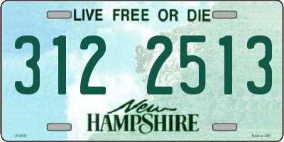 NH license plate 3122513