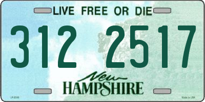 NH license plate 3122517