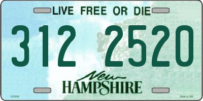 NH license plate 3122520