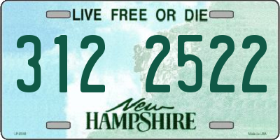 NH license plate 3122522