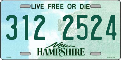 NH license plate 3122524