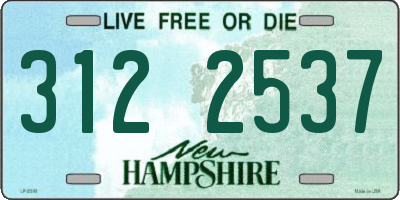 NH license plate 3122537