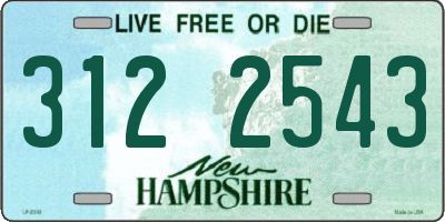 NH license plate 3122543