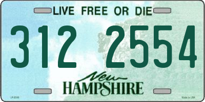 NH license plate 3122554