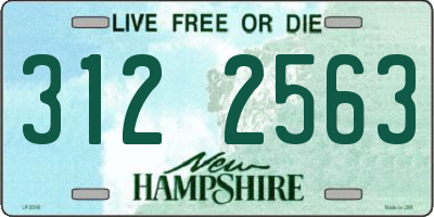 NH license plate 3122563
