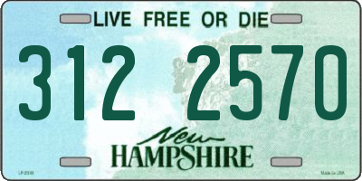 NH license plate 3122570