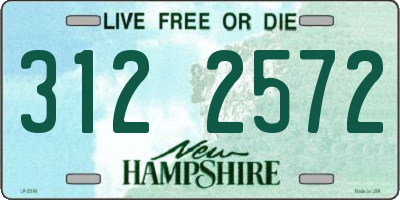 NH license plate 3122572