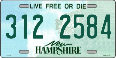 NH license plate 3122584