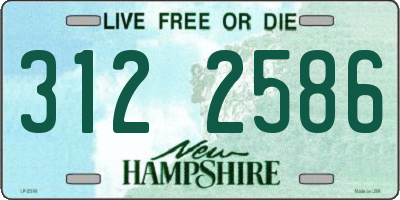 NH license plate 3122586