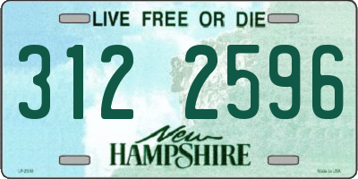 NH license plate 3122596