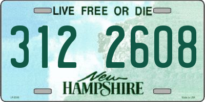 NH license plate 3122608