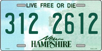 NH license plate 3122612
