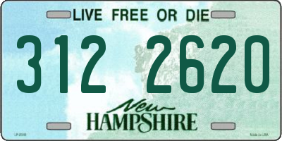 NH license plate 3122620