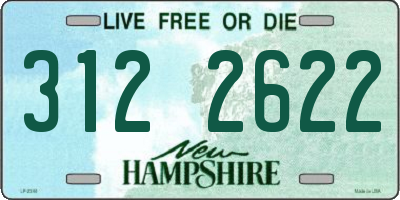 NH license plate 3122622