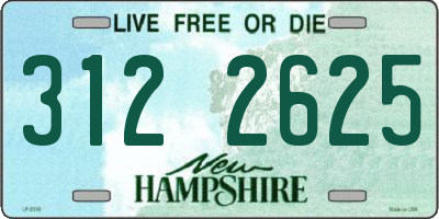 NH license plate 3122625