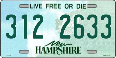 NH license plate 3122633