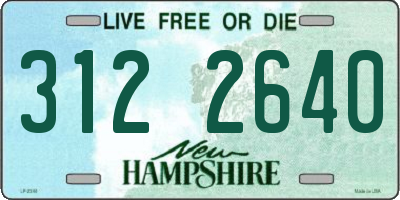 NH license plate 3122640