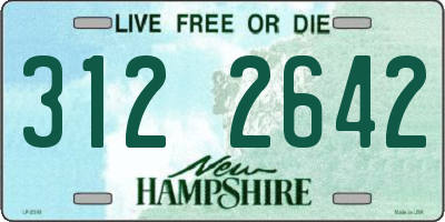 NH license plate 3122642