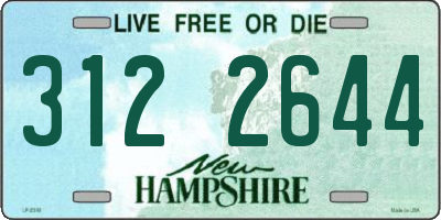 NH license plate 3122644