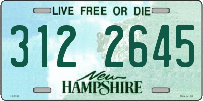 NH license plate 3122645