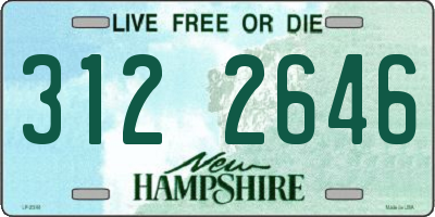 NH license plate 3122646