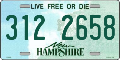 NH license plate 3122658