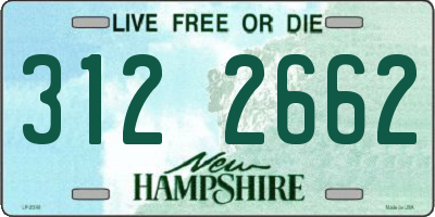 NH license plate 3122662