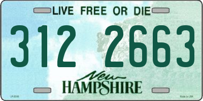 NH license plate 3122663