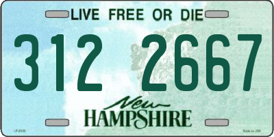 NH license plate 3122667