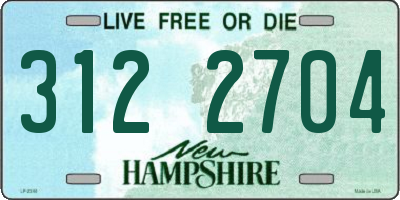 NH license plate 3122704
