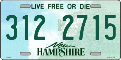 NH license plate 3122715