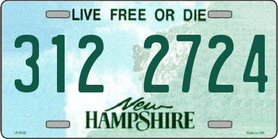 NH license plate 3122724