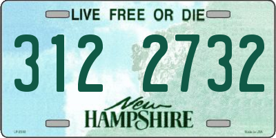 NH license plate 3122732