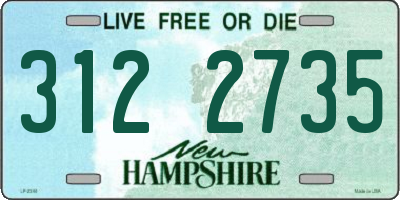 NH license plate 3122735