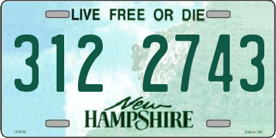 NH license plate 3122743