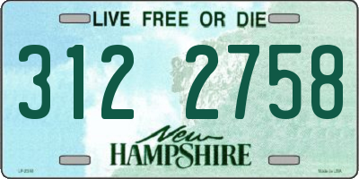 NH license plate 3122758