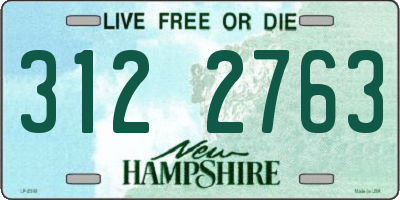 NH license plate 3122763