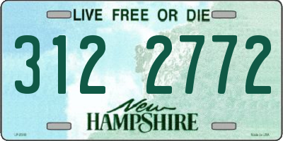NH license plate 3122772